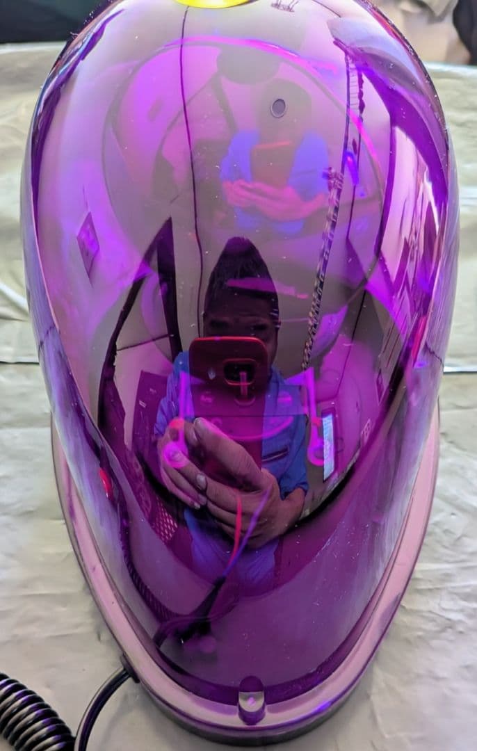 12Vスイッチ付き電球タイプ回転灯紫　サイコロ　星マーカー　ドクロつり革　他