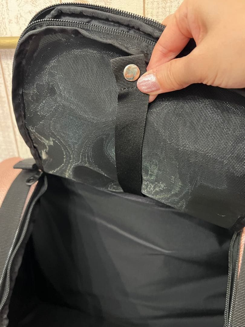 【傷あり】LuxeBirdie × Fa＊Faコラボキャリー メタリックピンク