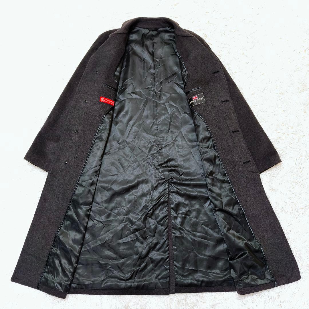 【未使用級】PIACENZA カシミヤ100% ステンカラーコート 4L