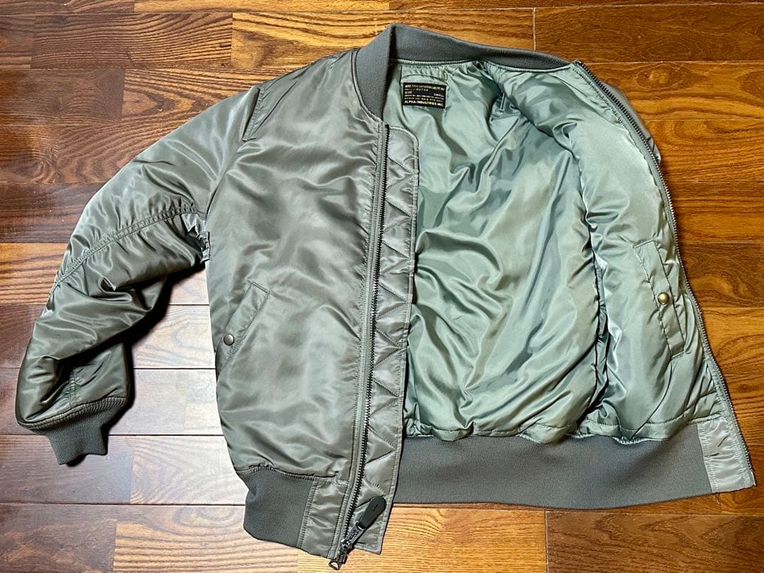 美品 アルファ ALPHA 417 EDIFICE別注 50s MA-1