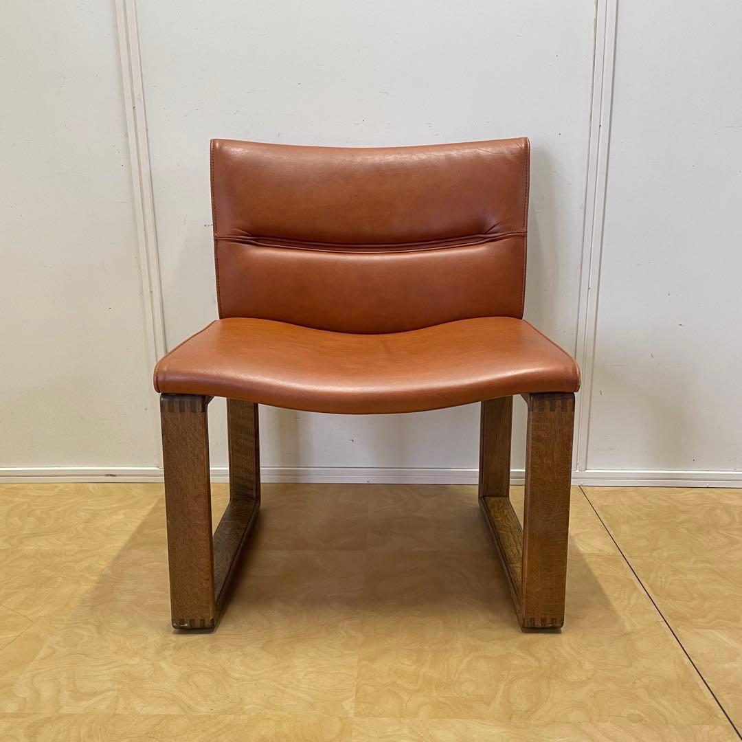 カンディハウス ボルス② 本革チェア レザー椅子 ソファ 旭川家具 北欧スタイル