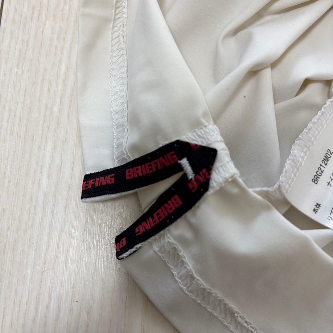 BRIEFING ポロシャツ M ネイビー/ホワイト