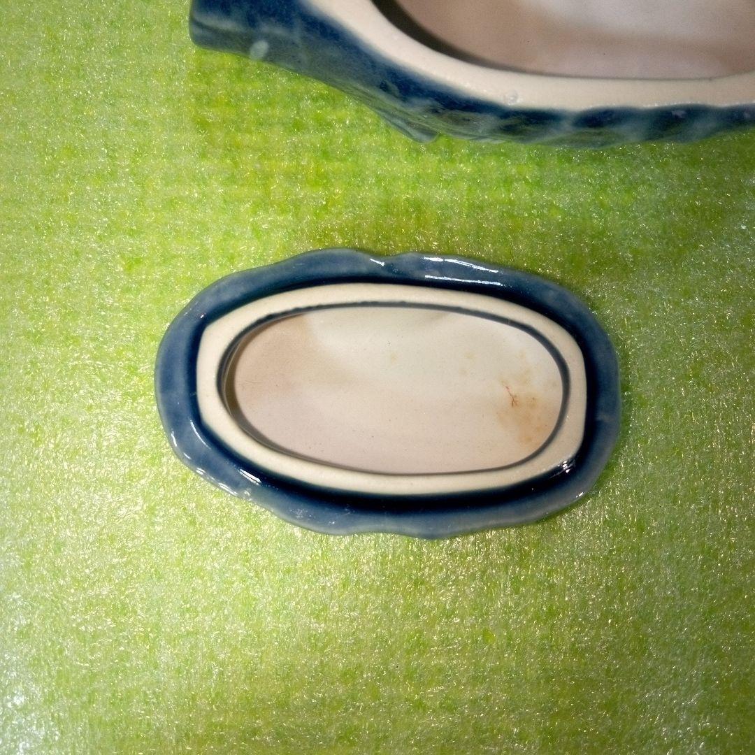 イノシシ型香合　干支香合　レア　希少　香を収納する蓋付きの小さな容器　陶器製？