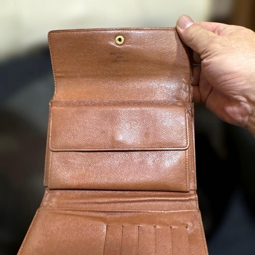 ⑦☆良品/Ⓜ️サイズ♪ポルトトレゾールエテュイパピエ ☆三つ折り財布