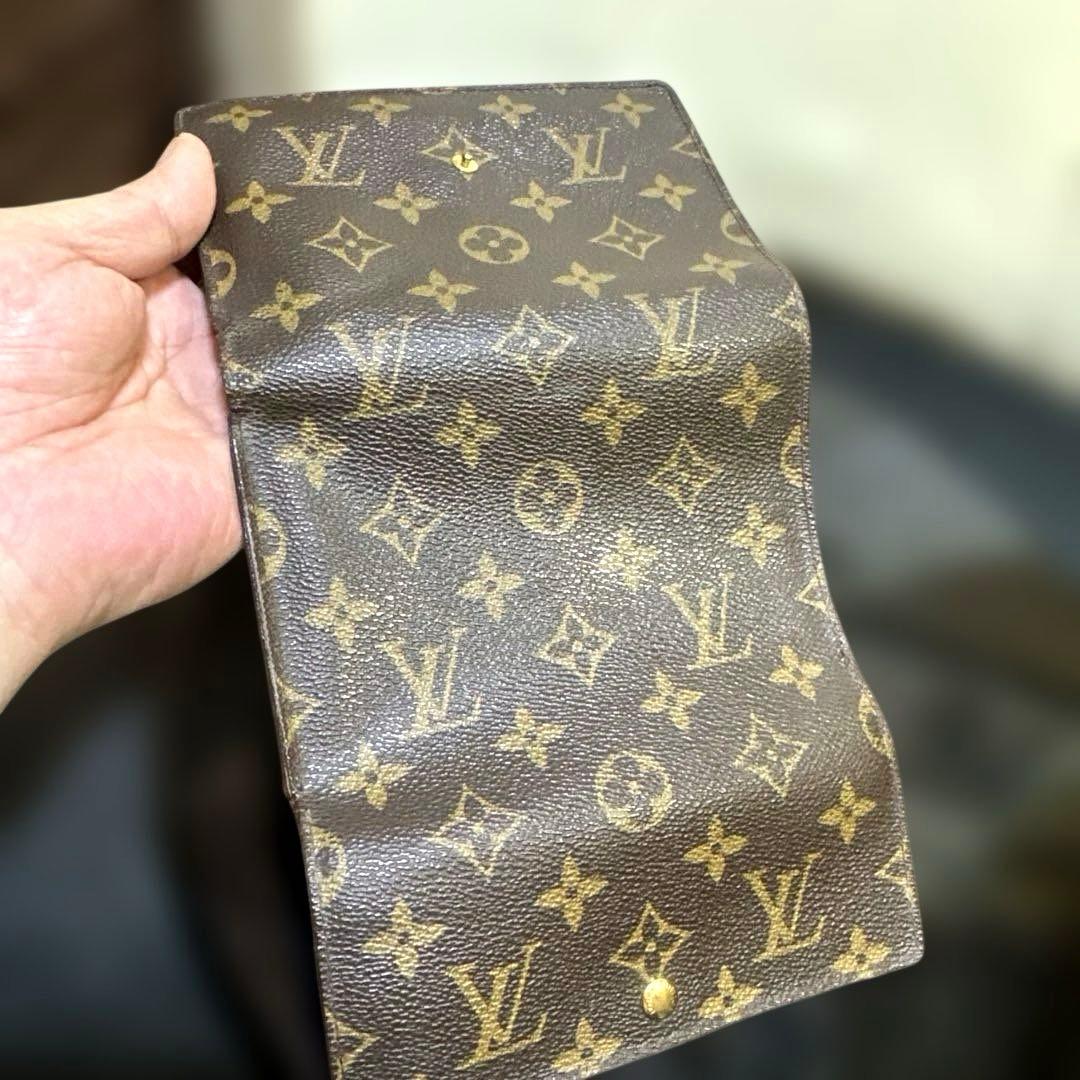 ⑦☆良品/Ⓜ️サイズ♪ポルトトレゾールエテュイパピエ ☆三つ折り財布