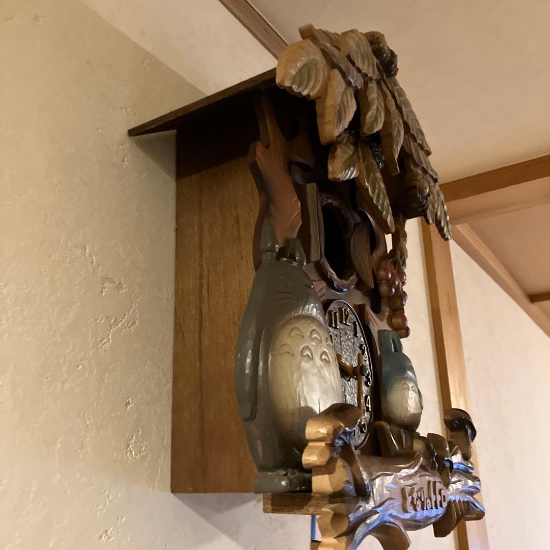 トトロデザイン 木製掛け時計