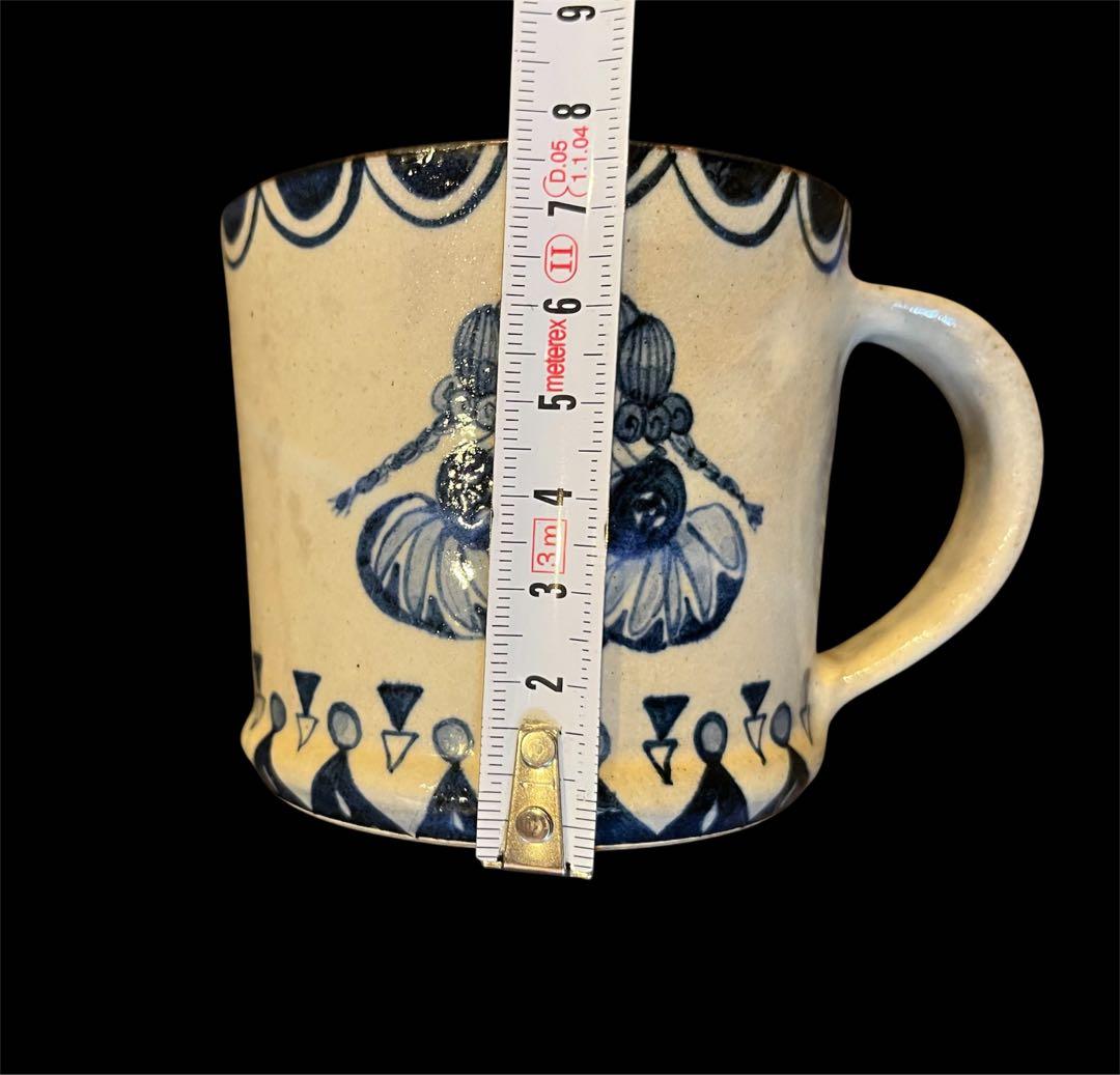 ヒヅミ峠舎 マグカップ大/染付、絵付