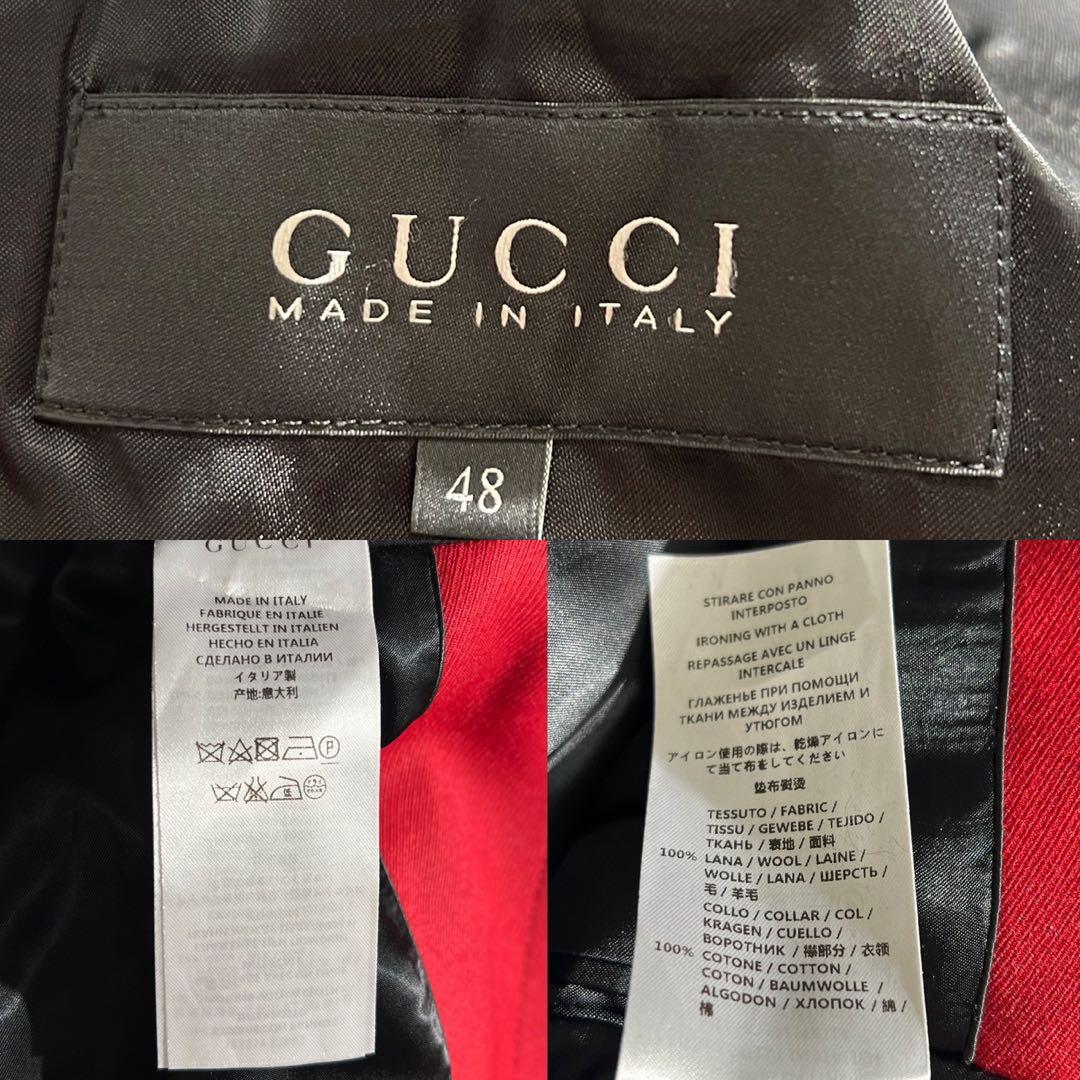ジャケット・アウター GUCCI 15AW Chester coat Velvet Red 48
