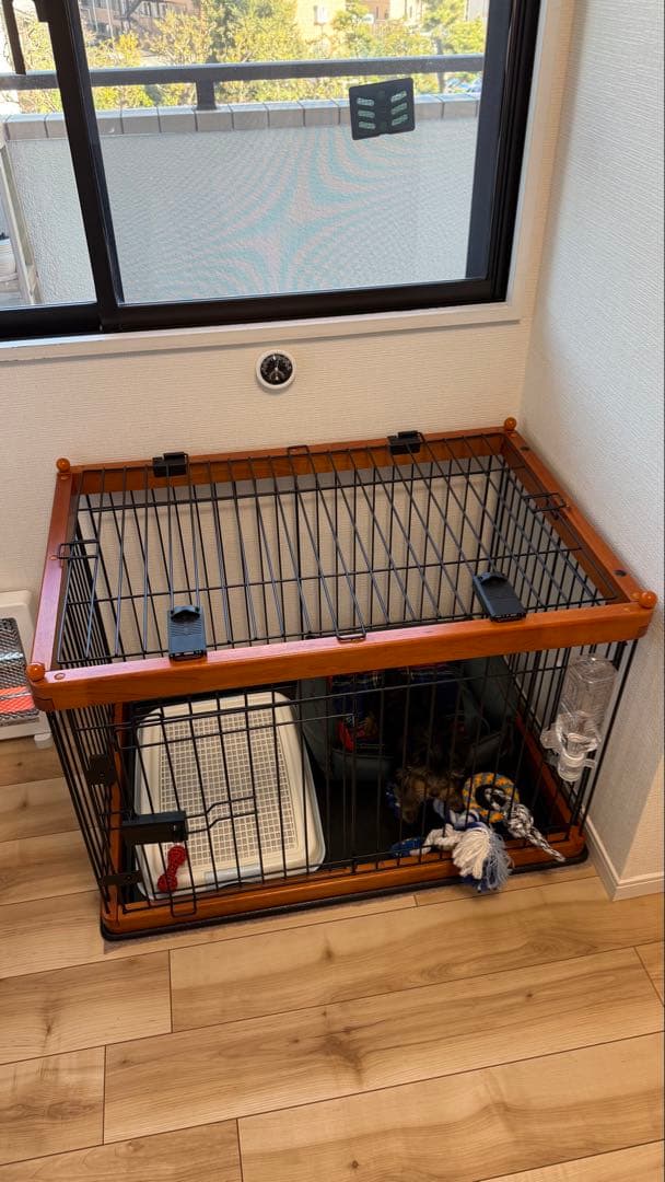 犬用ケージ 小型中型犬用 上部開閉式