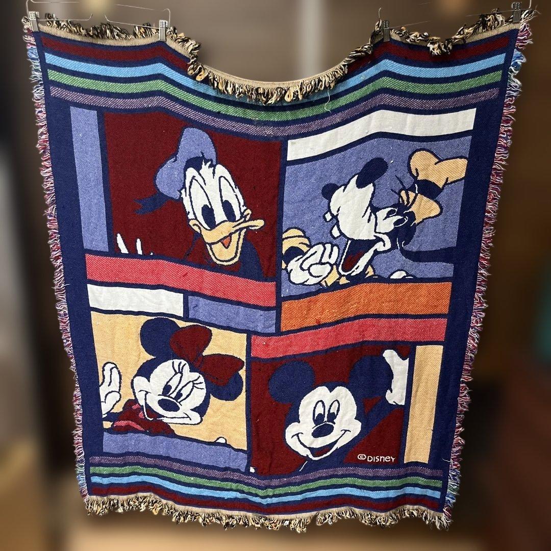 ディズニー　ラグ　ブランケット　ソファーカバー　USA製　beacon ミッキー