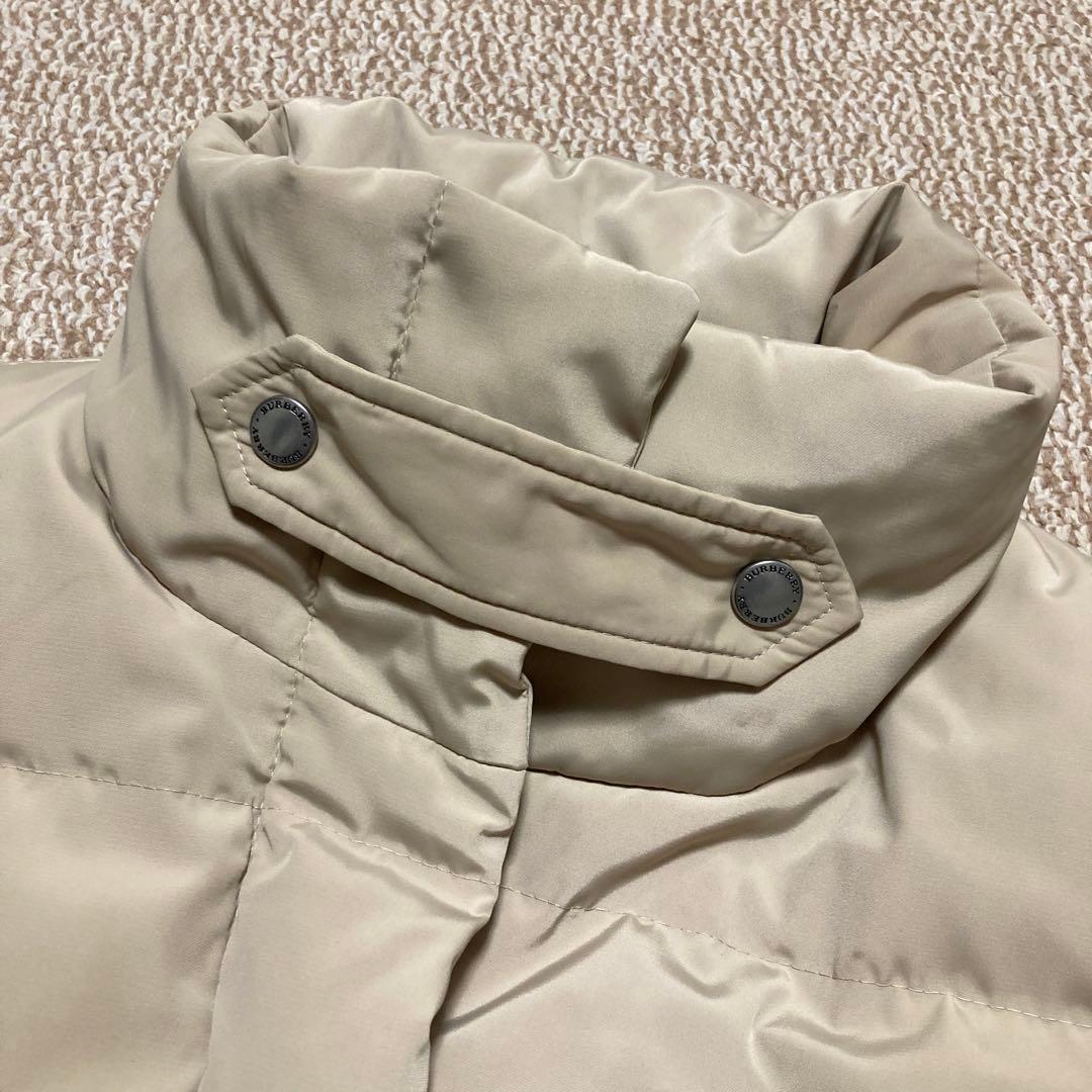 バーバリーロンドン　裏地ノバチェック　ダウンベスト　大きめサイズ46 ベージュ
