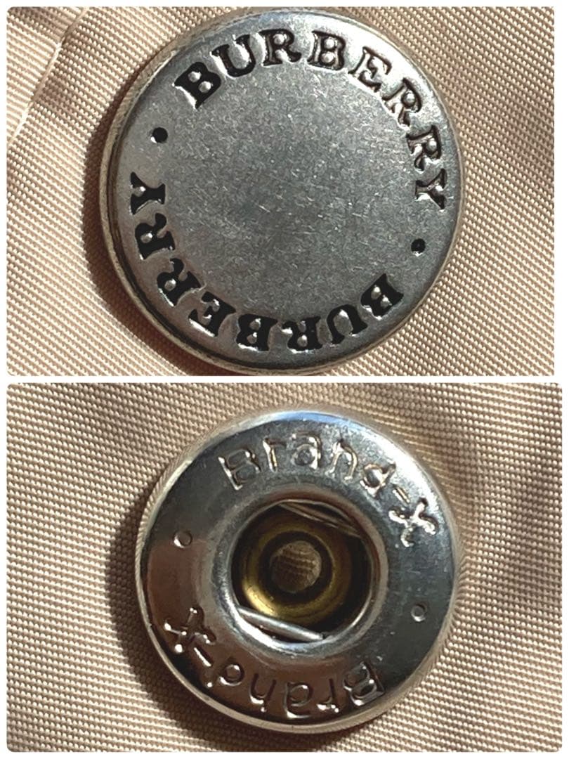 バーバリーロンドン　裏地ノバチェック　ダウンベスト　大きめサイズ46 ベージュ