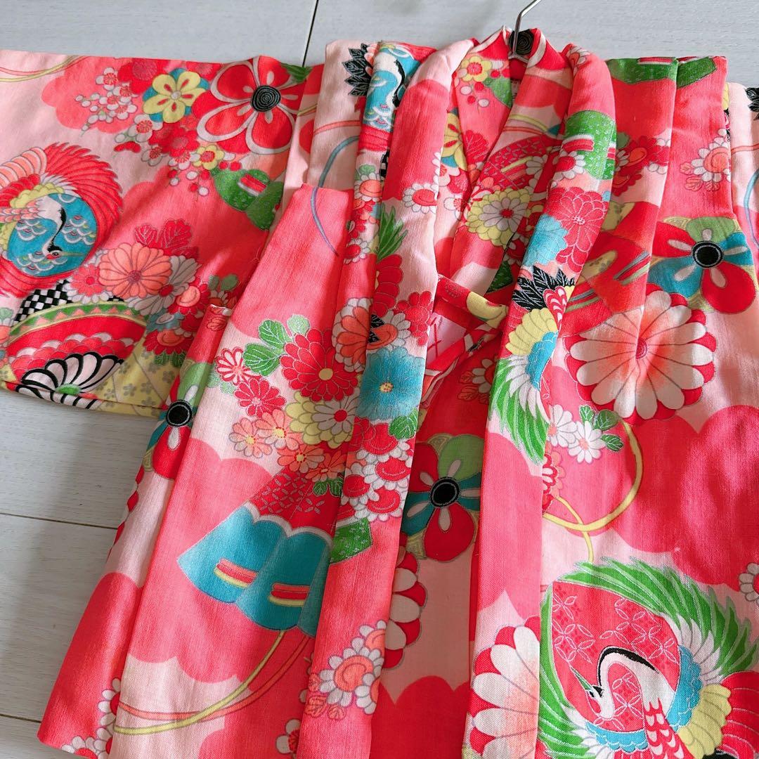 七五三　手縫い　レトロ　アンティーク　3歳用　着物　女児　女の子