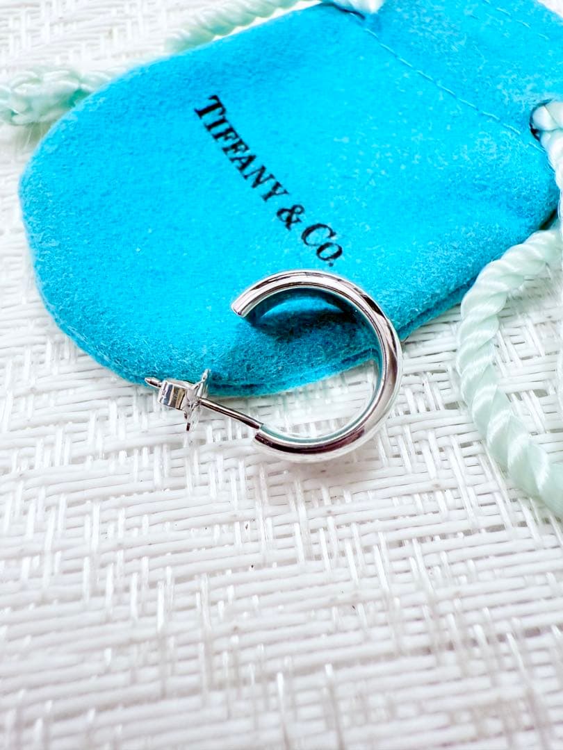 ティファニー　アトラス　フープスタッドピアス　片耳　磨き済み　925 ピアス