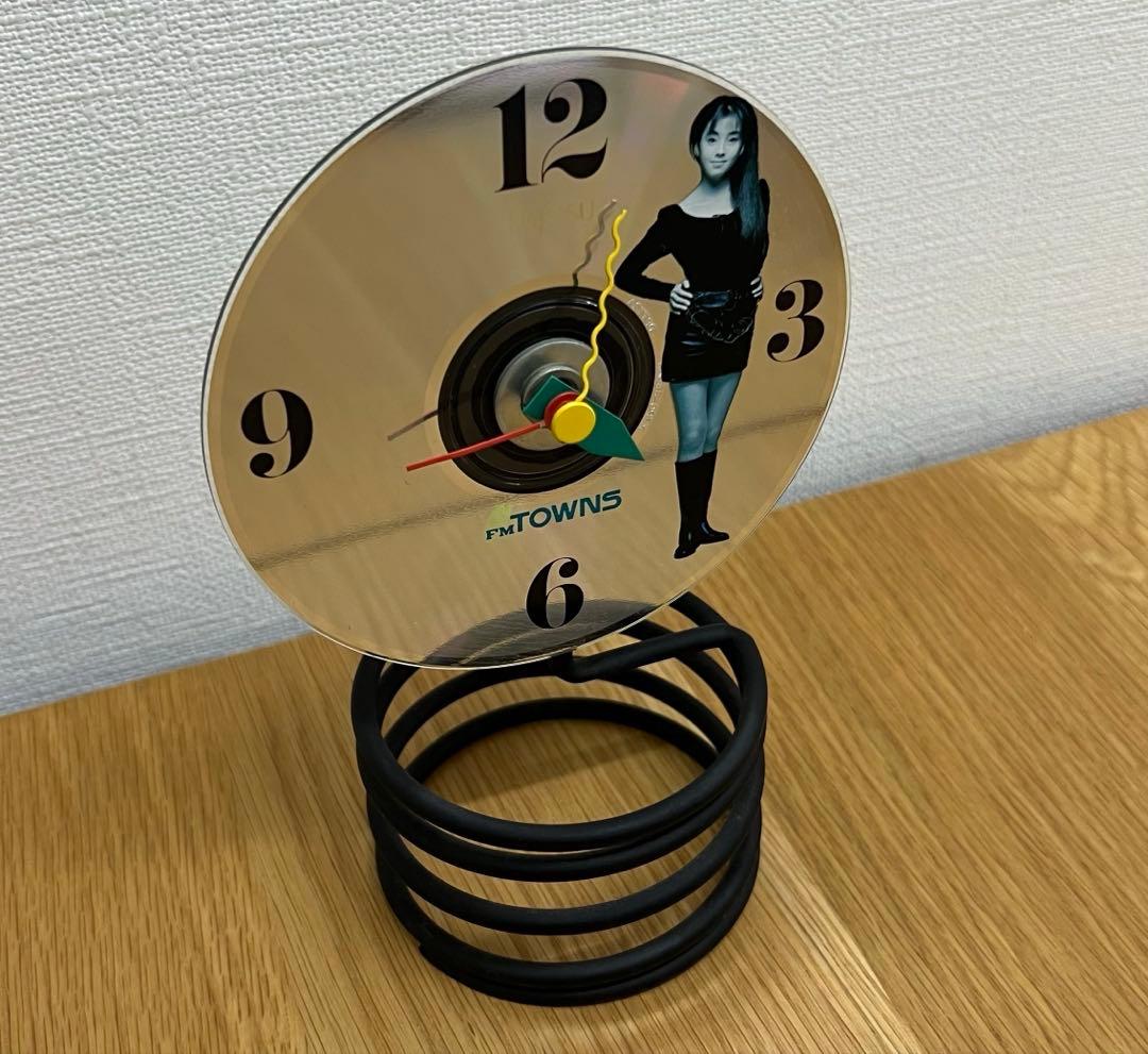 宮沢りえ×ワキタハイテクス×FUJITSU 置時計　ポストモダン 80s