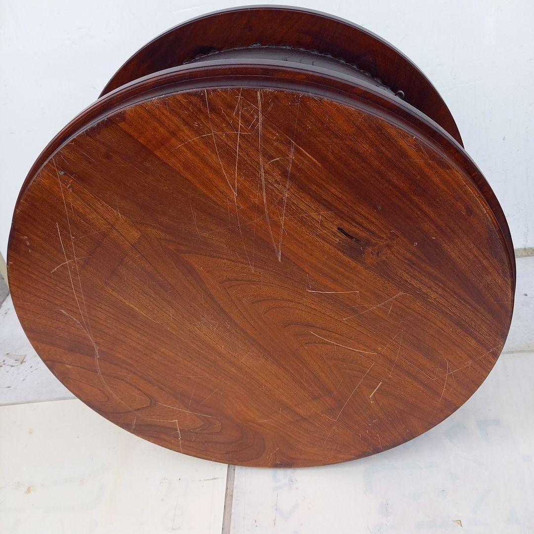 ビンテージ　ローテーブル　和太鼓の座卓　和太鼓