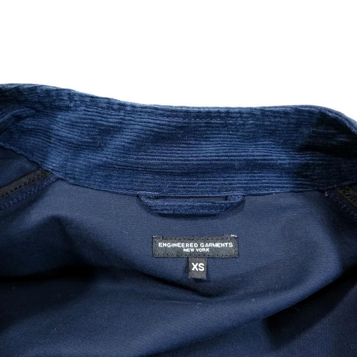 ★美品★エンジニアードガーメンツ　コットンダブルクロス　丸襟コート