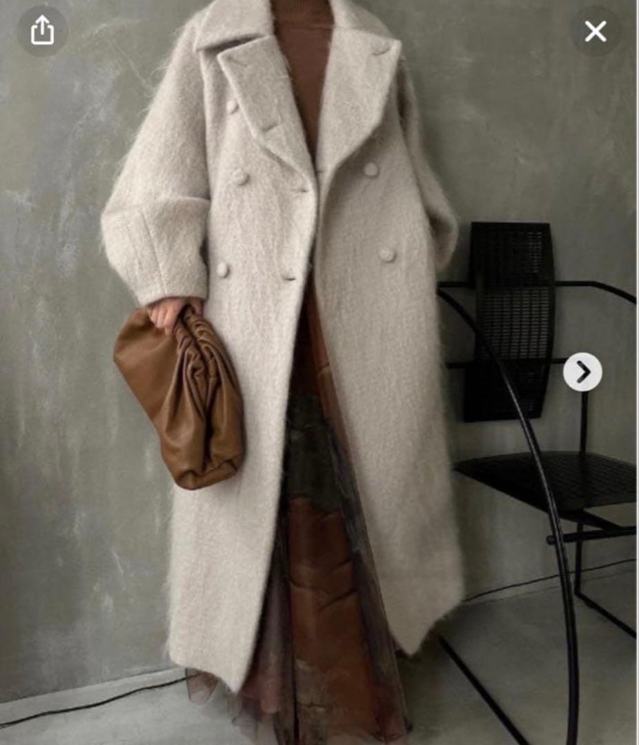 ジャケット・アウター DEFORMATION COLLAR SHAGGY COAT