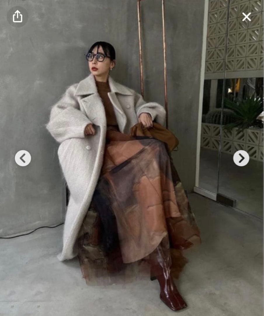 ジャケット・アウター DEFORMATION COLLAR SHAGGY COAT