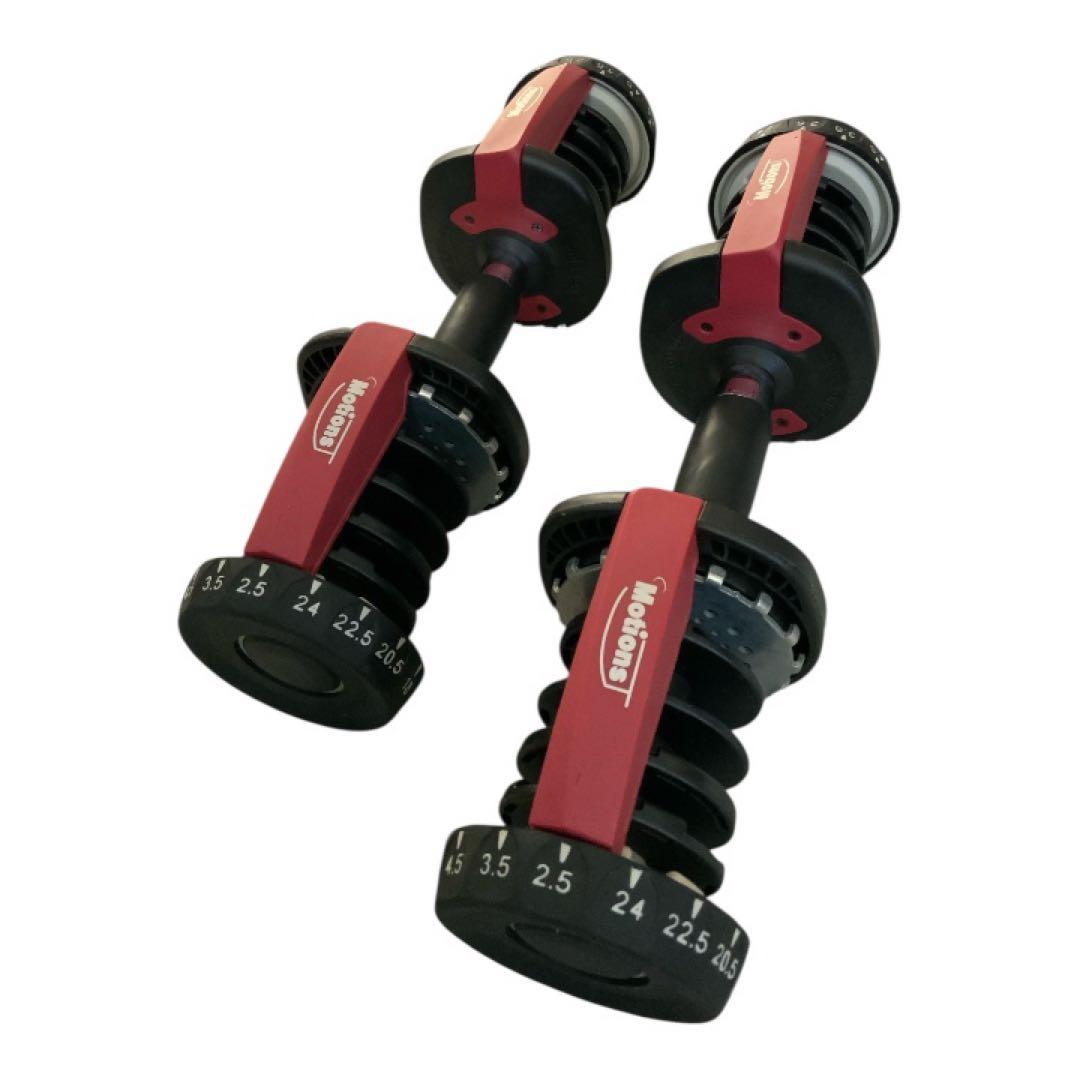 直渡しMotions可変式ダンベル24kg×2＆トレーニングベンチ＋マット