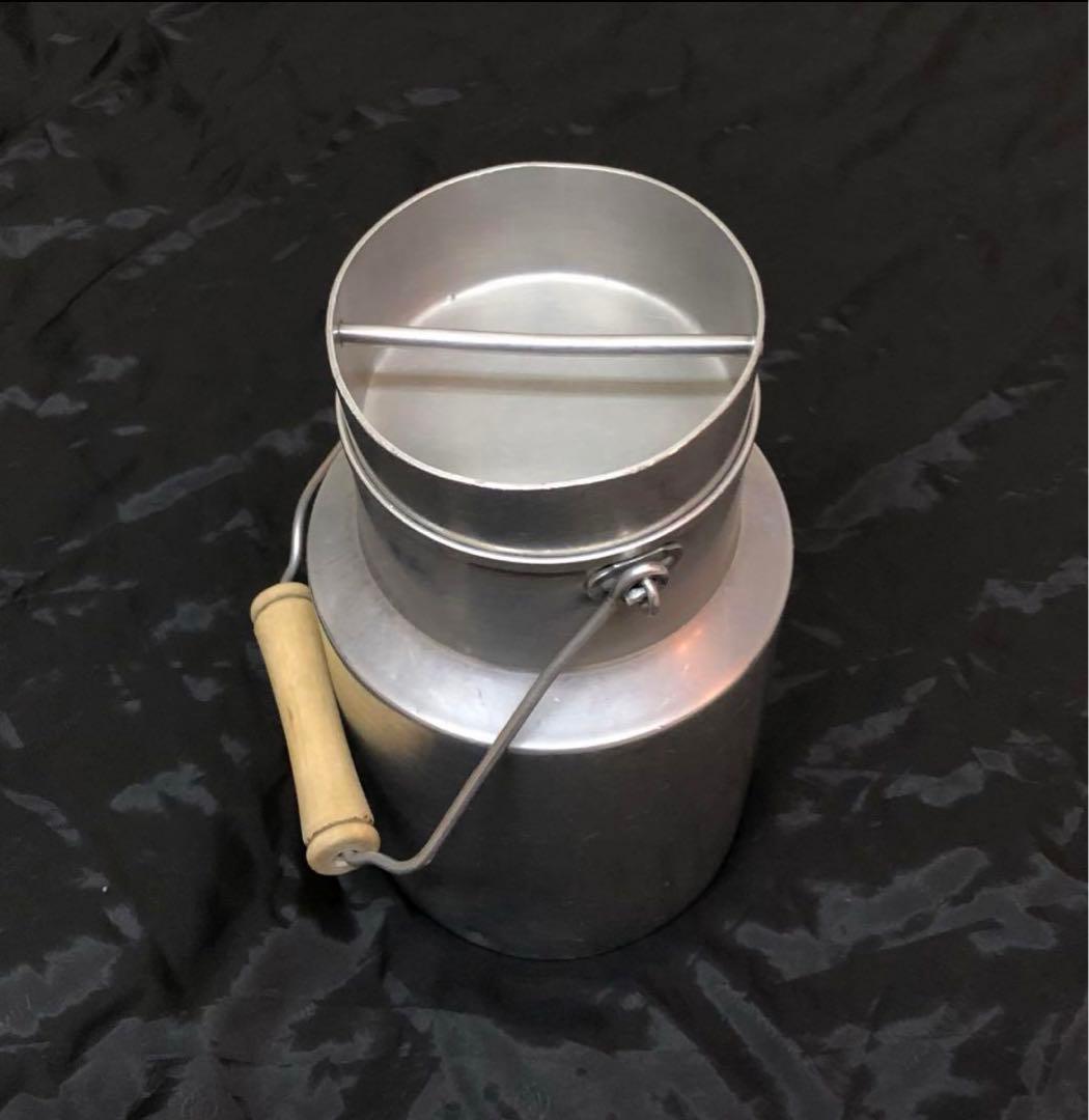 アルミ ミルク缶 ミルクポットフラワーポット フランス アンティーク