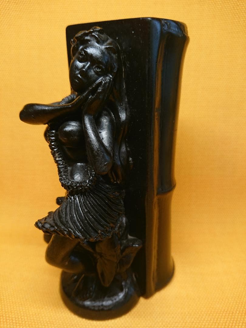 人形　花瓶　石製　彫像　オブジェ　置物　インテリア　工芸品　美術品　A1225