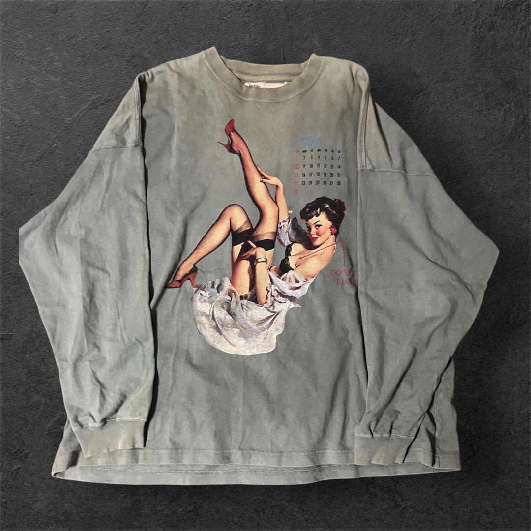 トップス DAIRIKU 20AW Pinup Girl Long Sleeve Tee