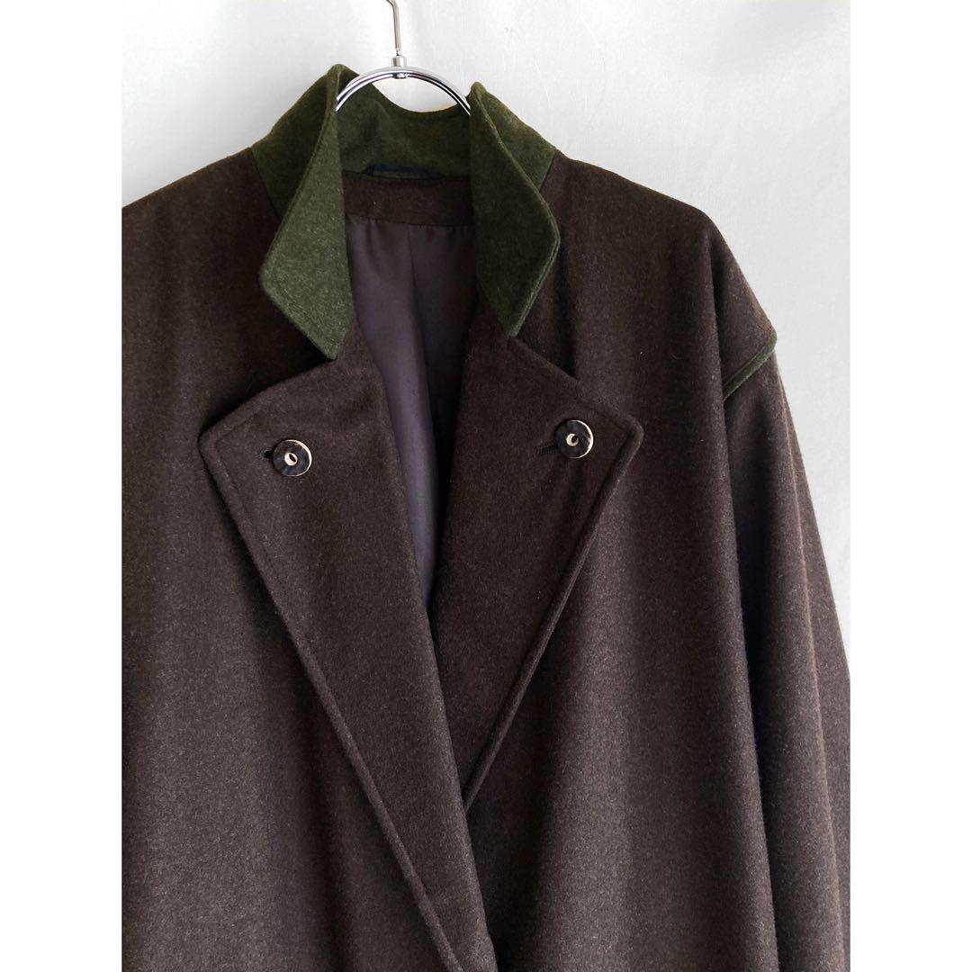 Used チロル伝統アイテム♡ ブラウン×グリーン ビッグ ローデンコート