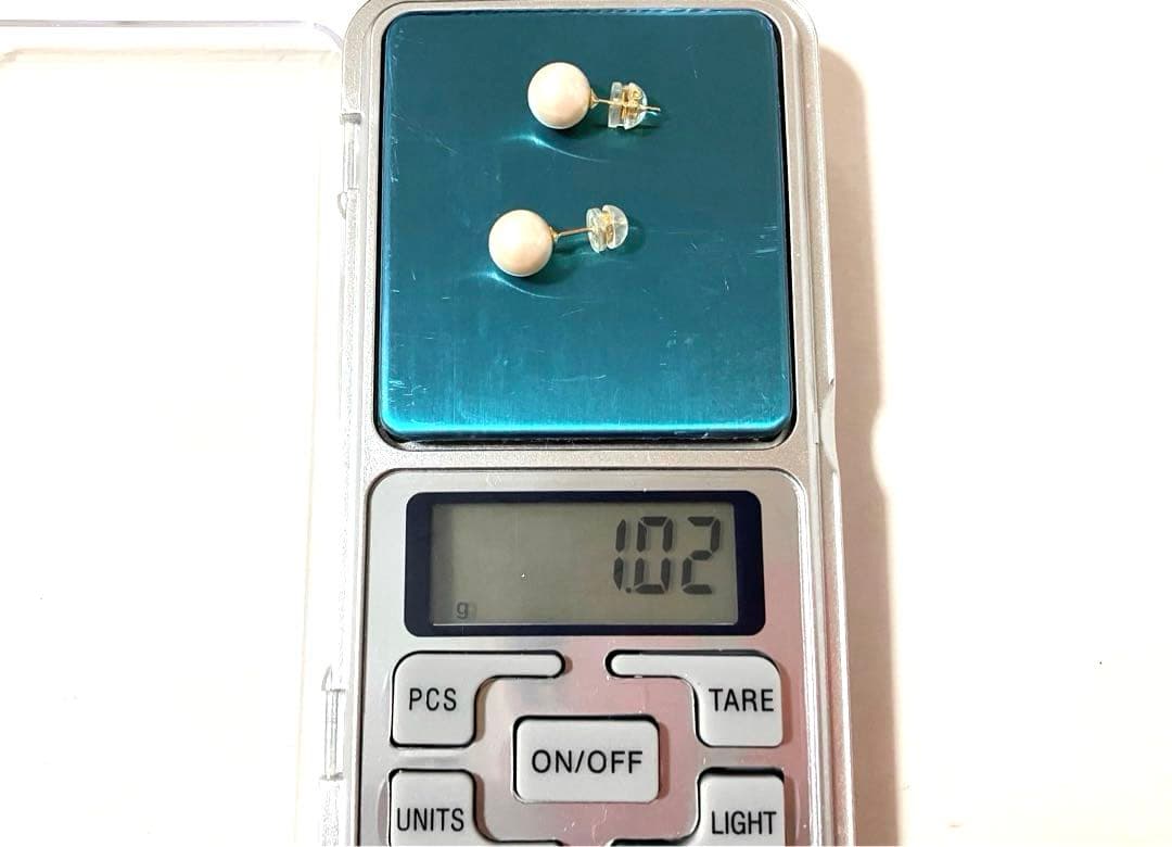 TSUTSUMI パールスタッドピアス ポストK18刻印 パール約8mm