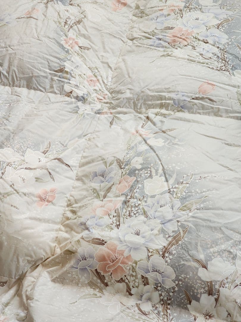 花柄　羽毛布団