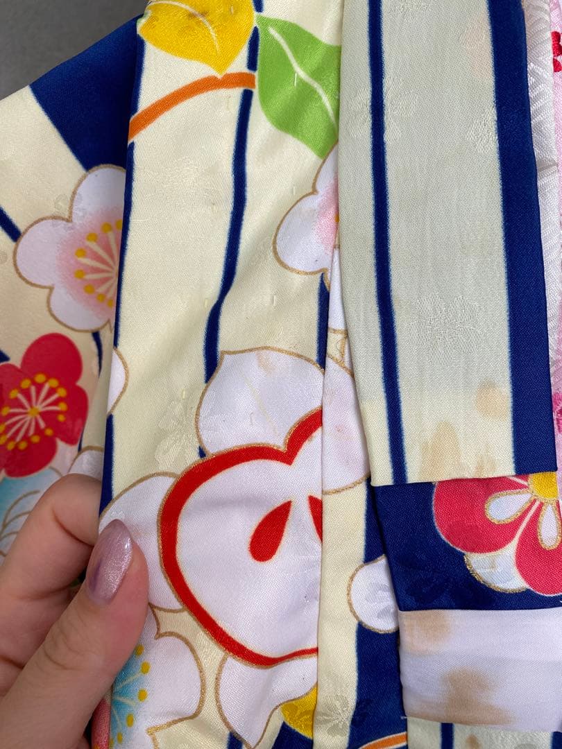 女の子 七五三 着物被布セット 付属品付き