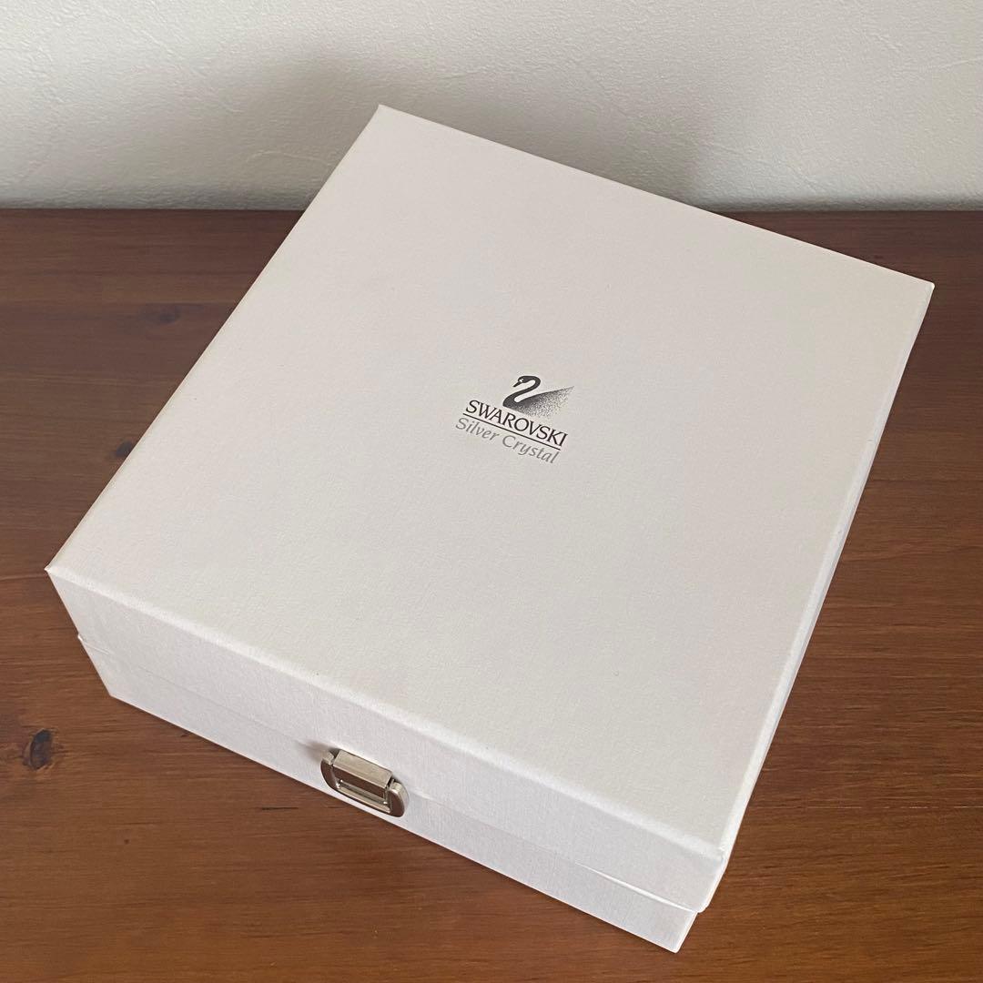 【訳あり】SWAROVSKI スワロフスキー クリスタル サギ 置物