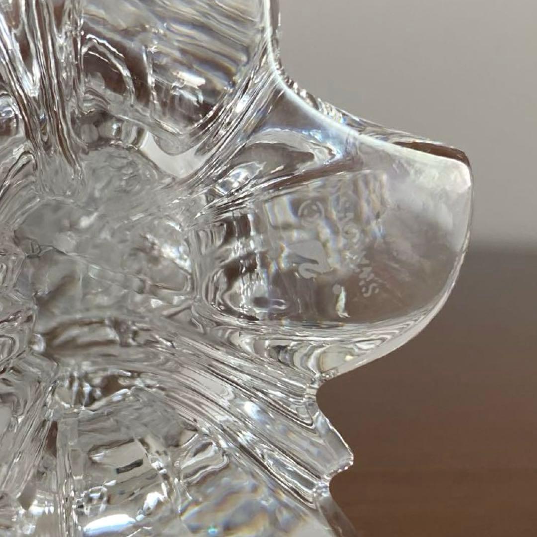 【訳あり】SWAROVSKI スワロフスキー クリスタル サギ 置物