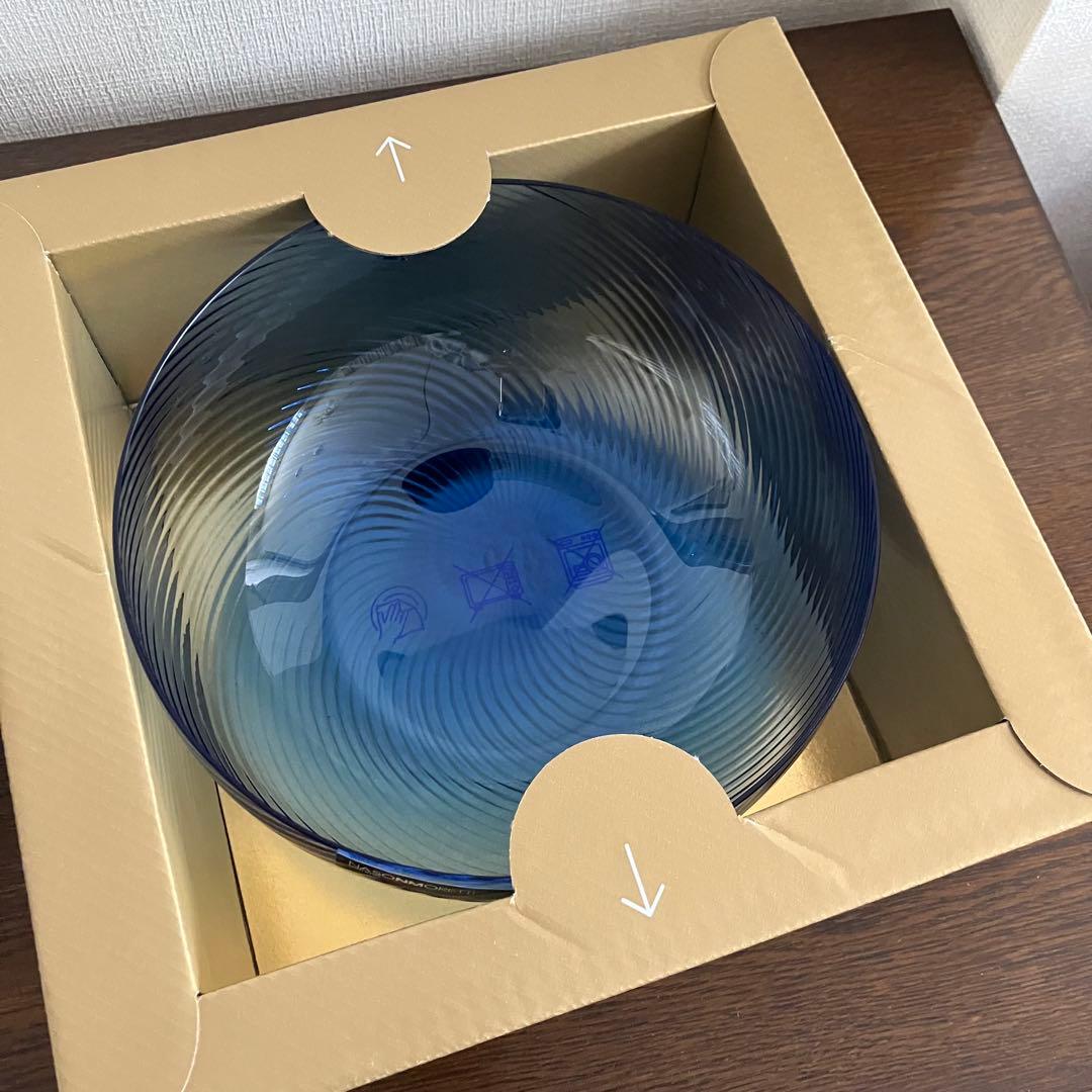 Nasonmoretti べネチアングラス　ブルー　ガラス　ボウル