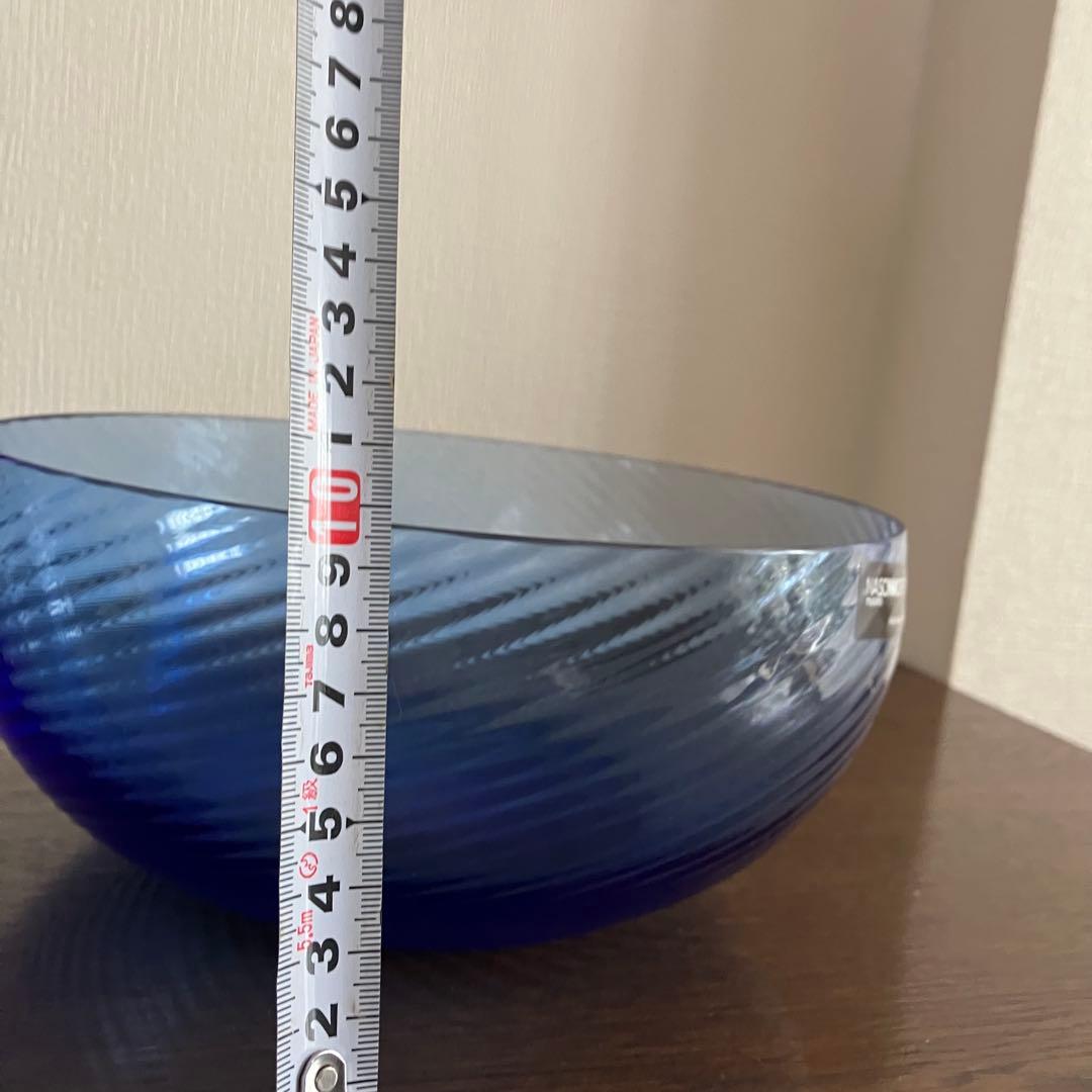 Nasonmoretti べネチアングラス　ブルー　ガラス　ボウル
