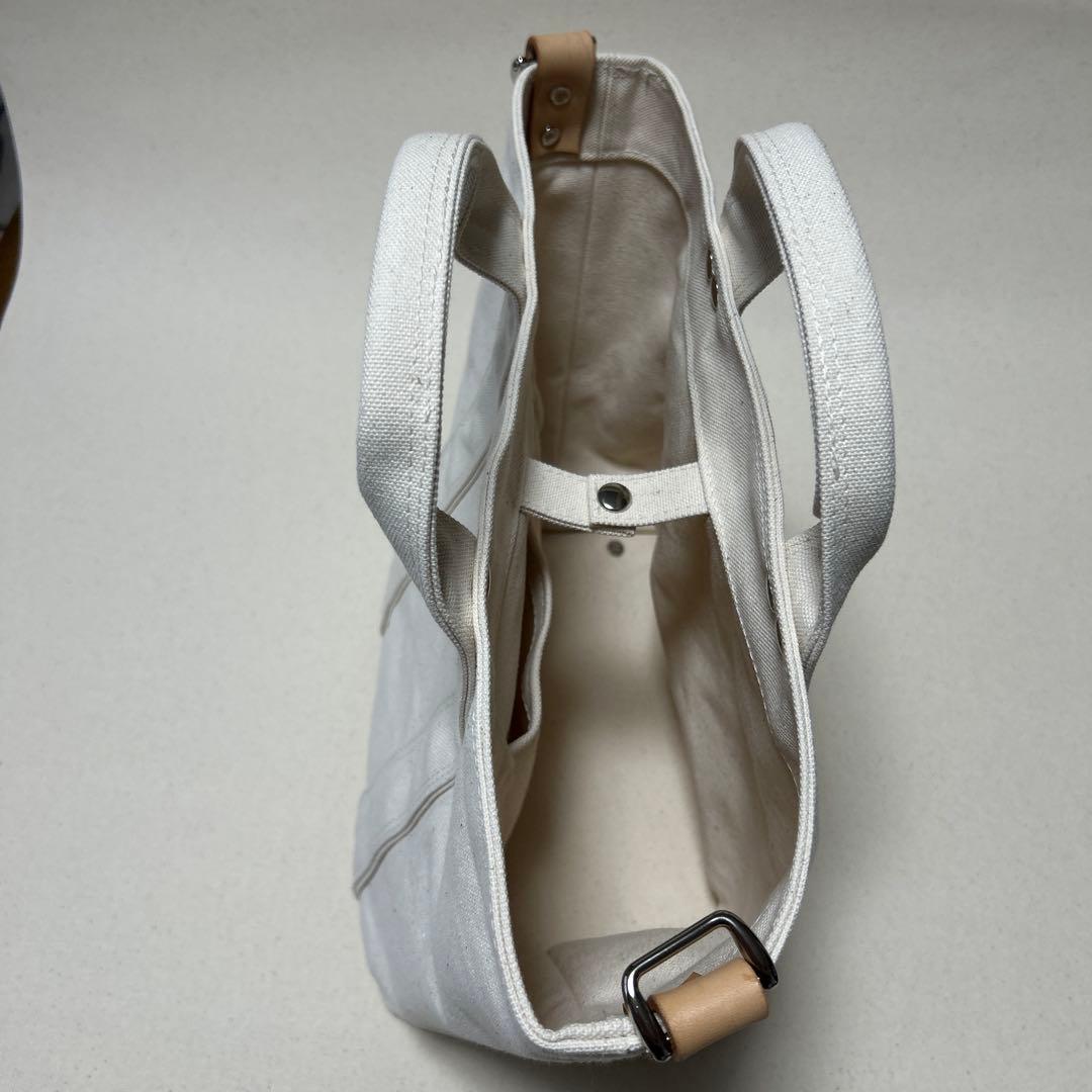 倉敷帆布　ホワイトキャンバス トートバッグ