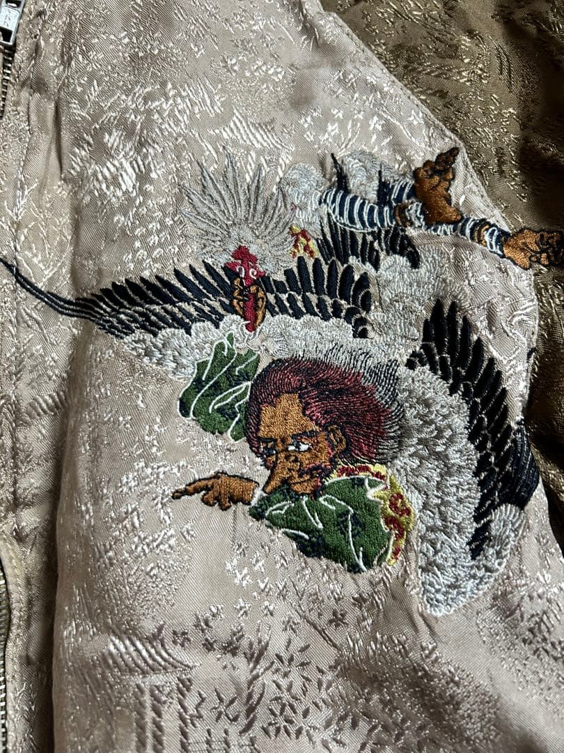 値下げ不可　花旅楽団　スカジャン　Sサイズ　リバーシブル