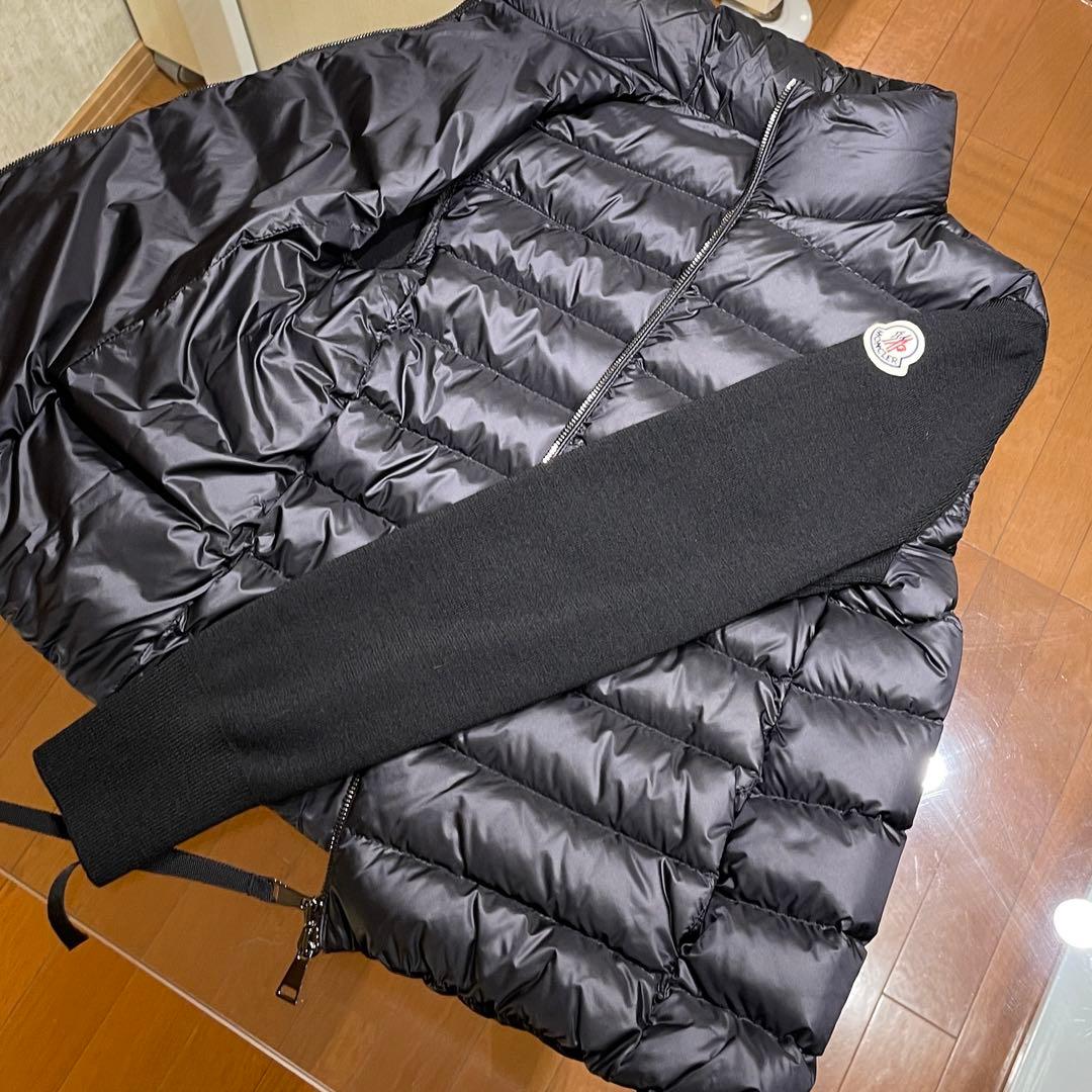 【国内正規品】MONCLER 銀座店購入 レディース ニットダウン ブラックXS