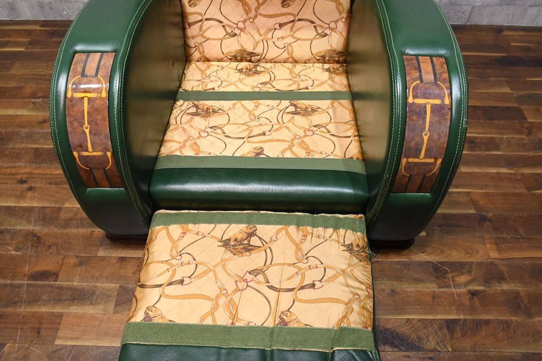 DCC12 フォルミタリア パオロ グッチ 象嵌細工　レザー　1人掛けソファ