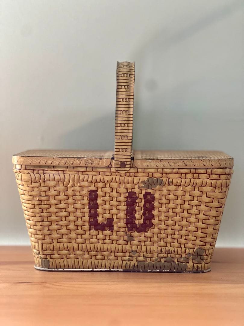 LU ビスケット バスケット パニエ 缶 /フランス ハグオーワー　マチルド