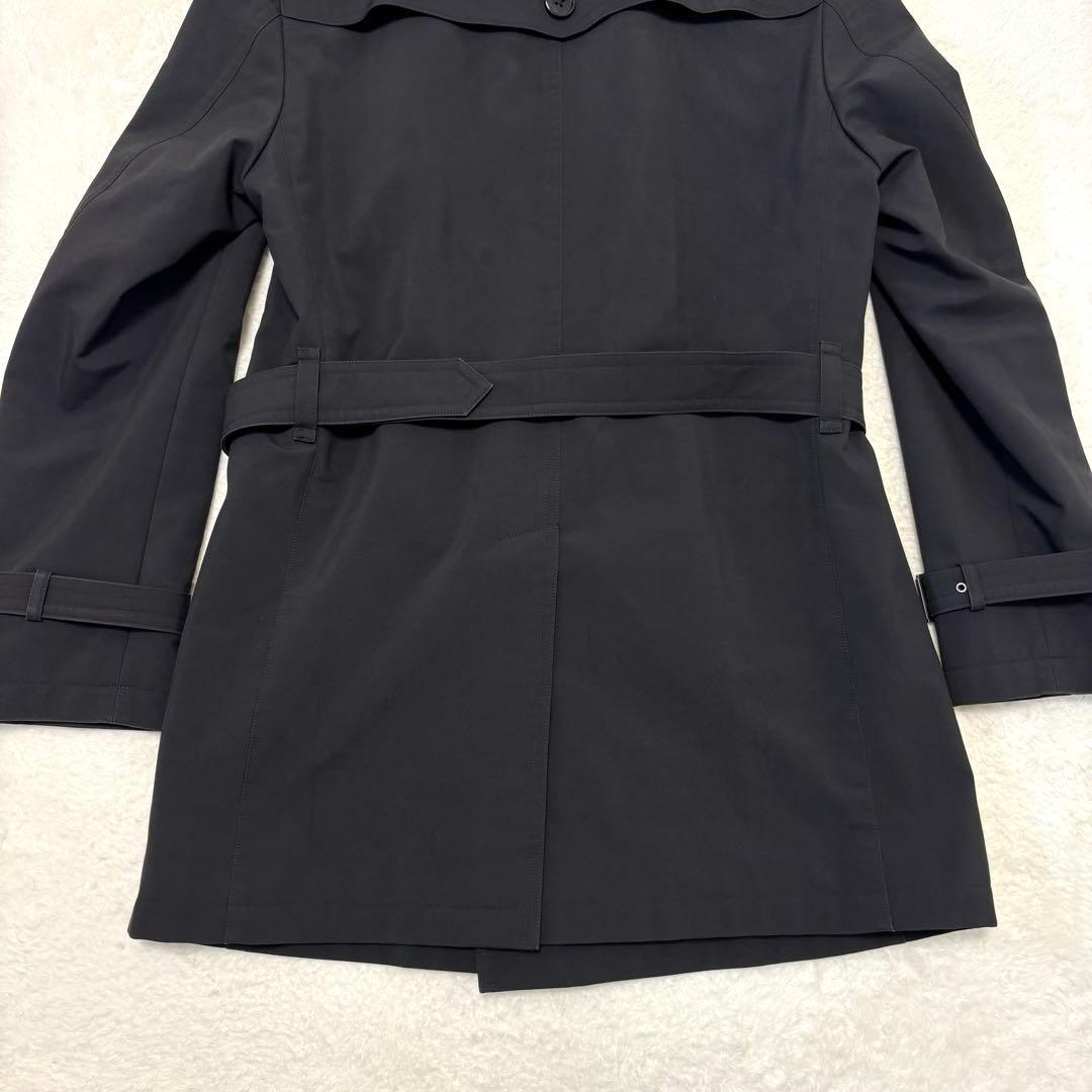 美品 バーバリーブラックレーベル トレンチコート ベルト ノバチェック ブラック