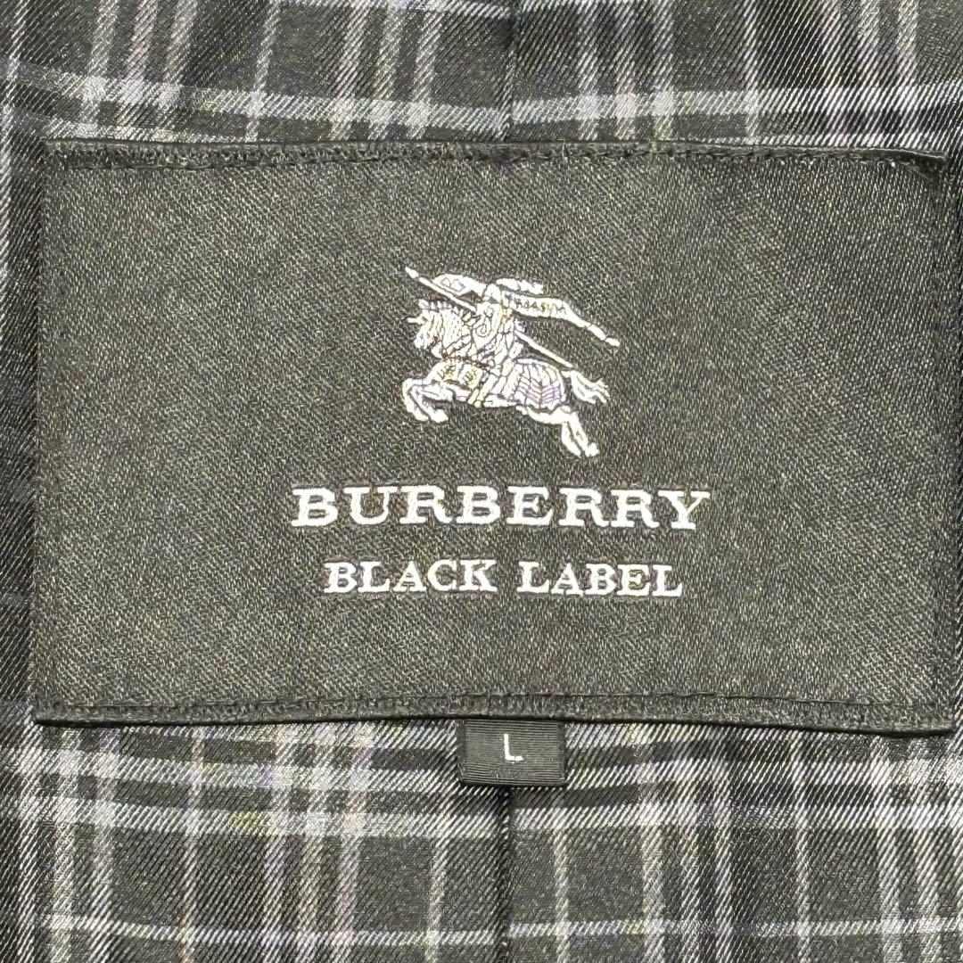 美品 バーバリーブラックレーベル トレンチコート ベルト ノバチェック ブラック