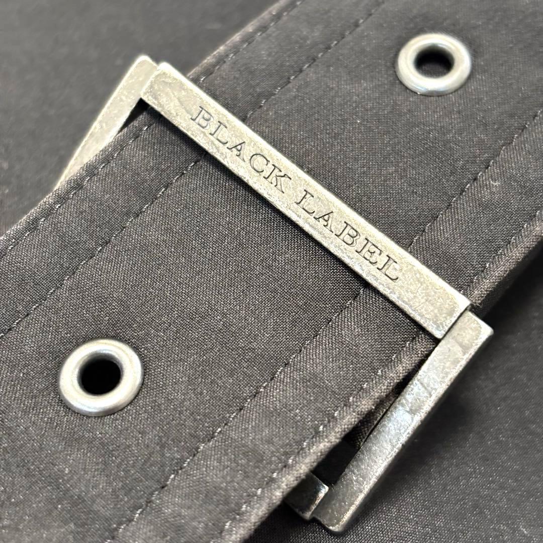 美品 バーバリーブラックレーベル トレンチコート ベルト ノバチェック ブラック