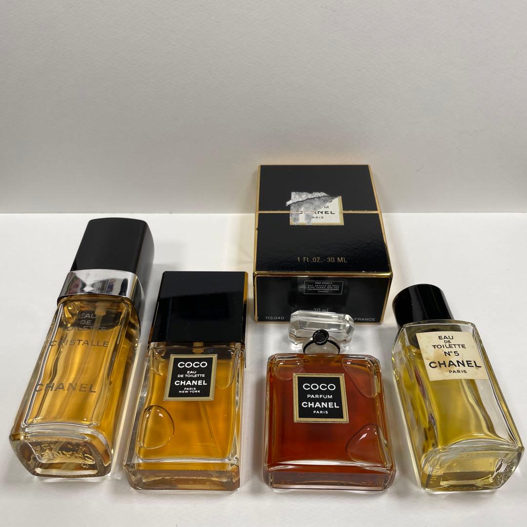 シャネル クリスタル COCO No5香水セット 4本