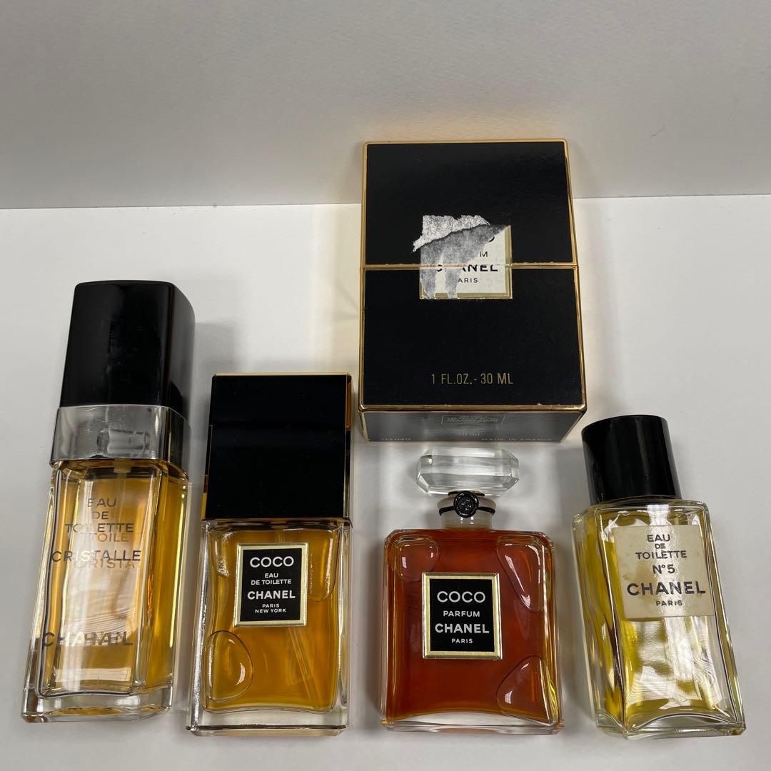 シャネル クリスタル COCO No5香水セット 4本
