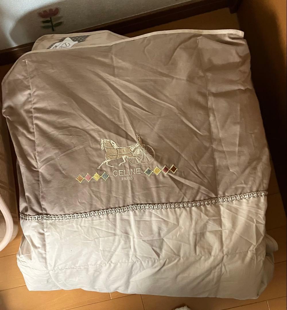 CELINE ホワイトダウン ブランケット