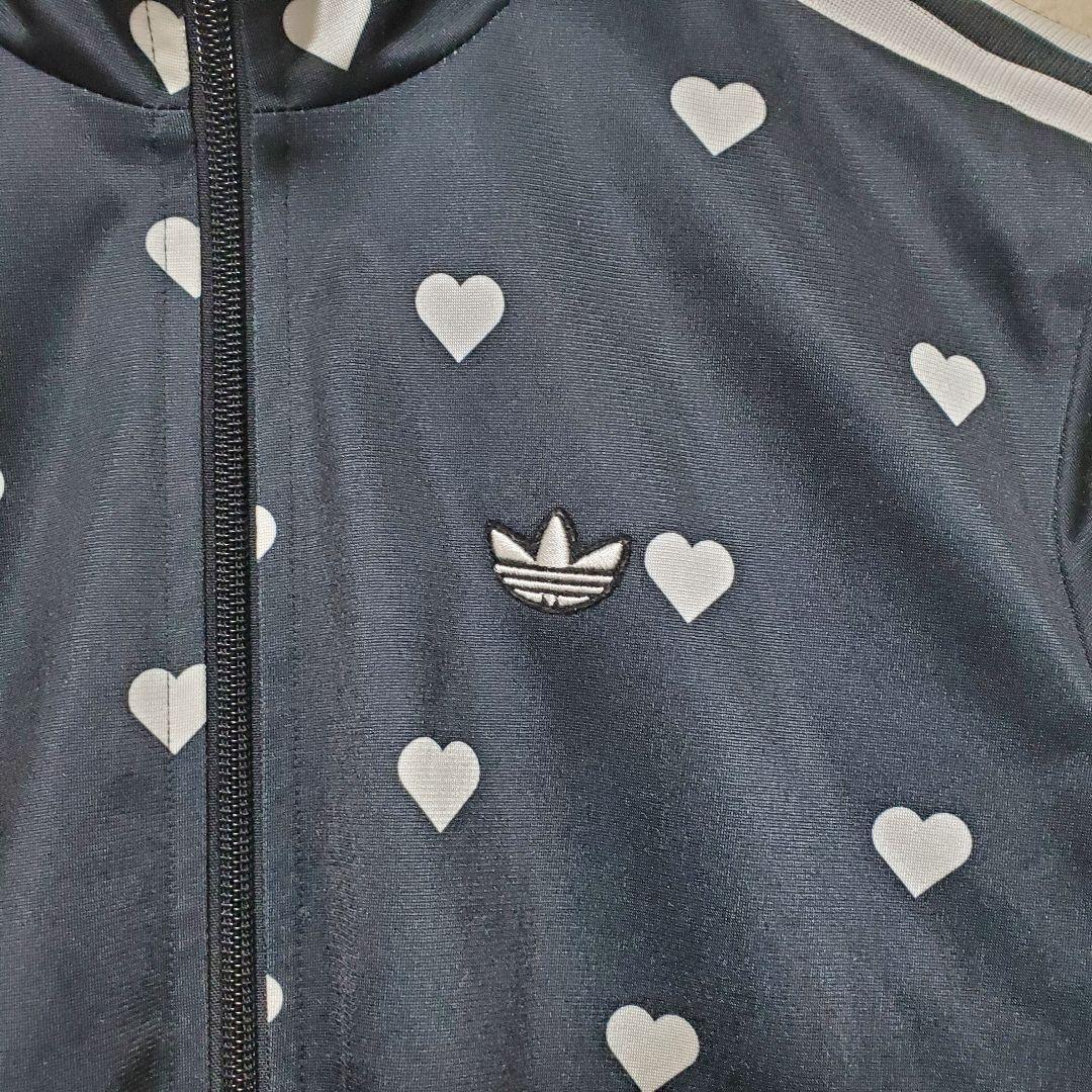 GW SALE価格【限定品】 adidas 希少モデル ハート柄ジャージ 黒 S