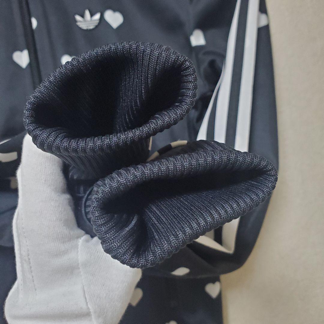 GW SALE価格【限定品】 adidas 希少モデル ハート柄ジャージ 黒 S