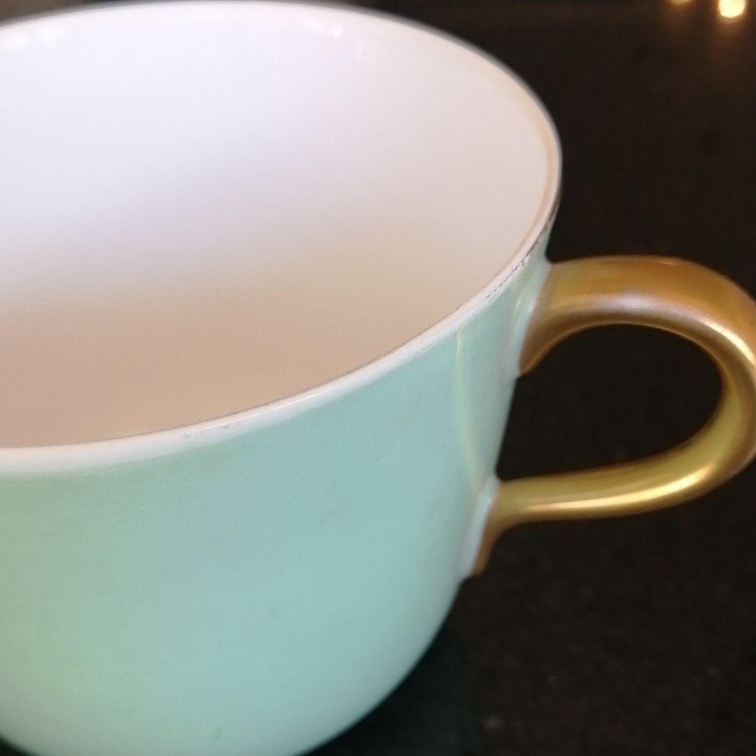 大倉陶園　ペアモーニングセットとエッグスタンド