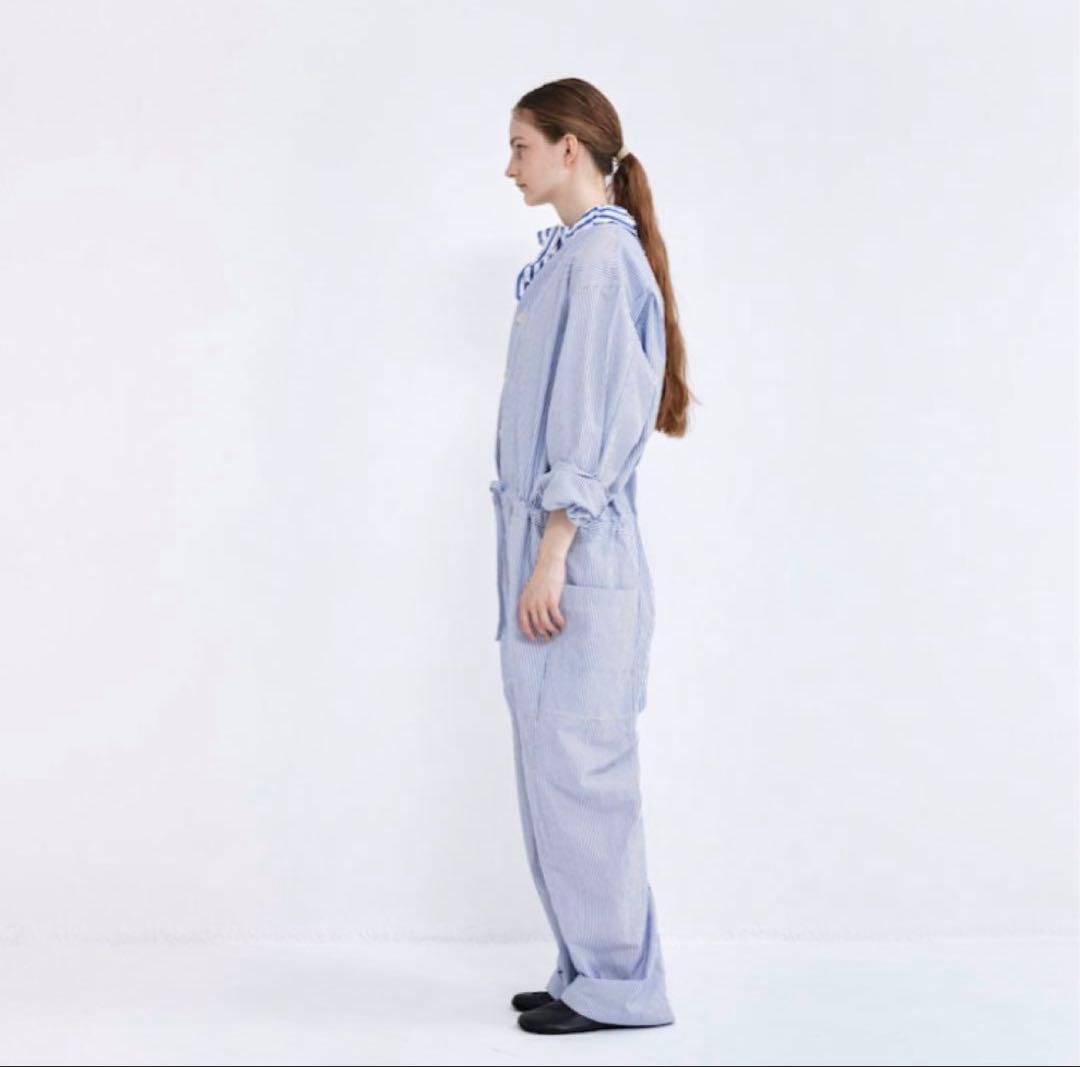 “ヴェリテクール”コットンオールインワン・ストライプ